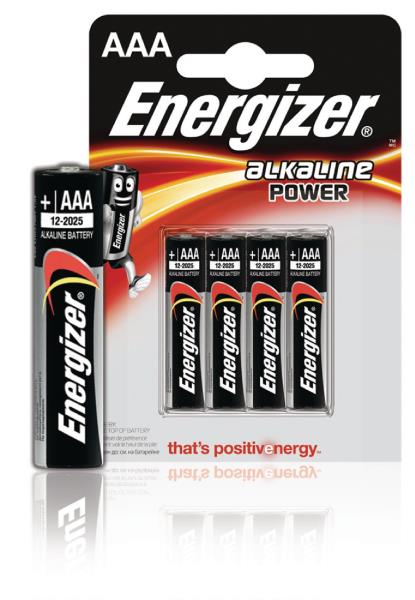 Energizer E300132600 Power alkaline AAA/LR03 4-blister