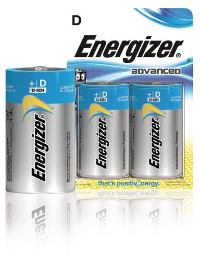 Energizer 53541042600 Advanced alkaline D/LR20 2-blister