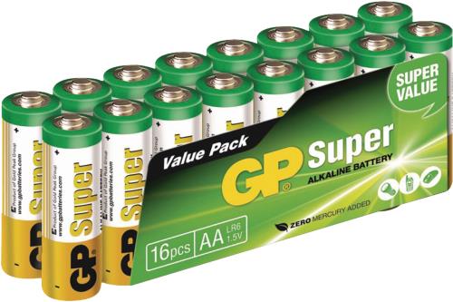GP 03015AS16 Super Alkaline batterij 16-pak AA