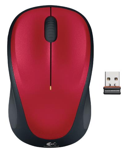 Logitech 910-002497 M235 draadloze muis rood