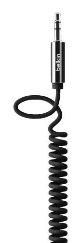 Belkin AV10126cw06-BLK Cable spiral jack 3.5mm black