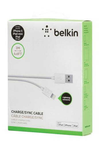 Belkin F8J023bt2M-WHT Cable kit for Iphone 2.00 m white