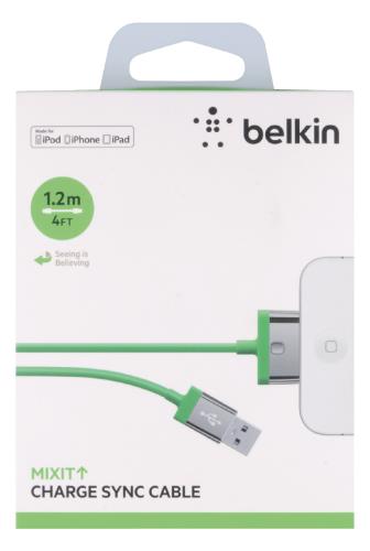 Belkin AV1028cw03-GRN Cable hooked jack 3.5mm green