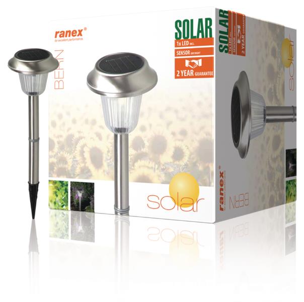 Ranex 5000.294 Solar LED tuinlicht met pin