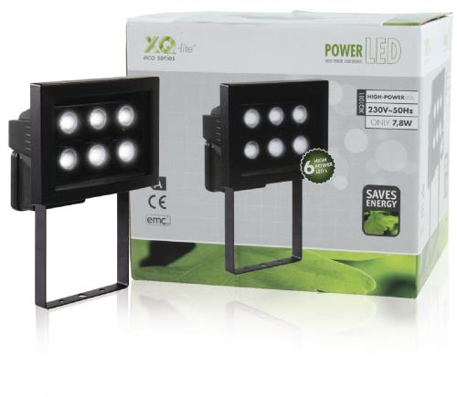Ranex XQ1011 Zwarte aluminium LED (6x) buitenlamp