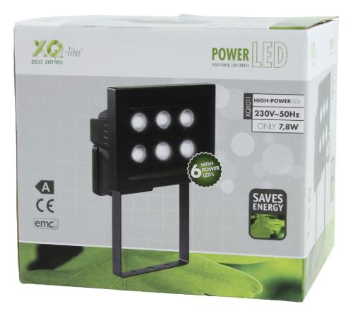 Ranex XQ1011 Zwarte aluminium LED (6x) buitenlamp