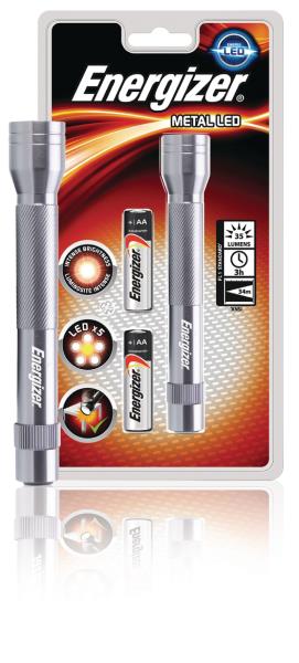 Energizer 634041 Value metalen zaklamp 2x AA
