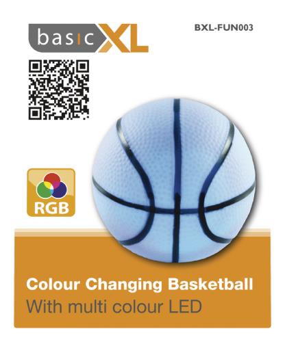 basicXL BXL-FUN003 LED basketballamp met kleurverandering