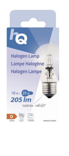 HQ A55E2718W Halogeenlamp classic GLS E27 18 W 205 lm 2 800 K