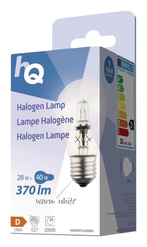 HQ A55E2728W Halogeenlamp classic GLS E27 28 W 370 lm 2 800 K