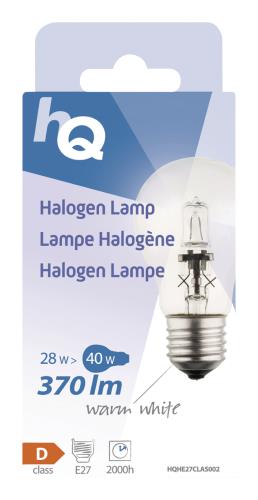HQ A55E2728W Halogeenlamp classic GLS E27 28 W 370 lm 2 800 K