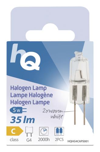 HQ G4G45W Halogeenlamp capsule G4 5 W 35 lm 2 800 K