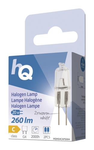 HQ G4G420W Halogeenlamp capsule G4 20 W 260 lm 2 800 K