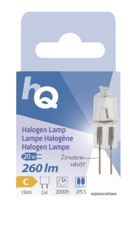 HQ G4G420W Halogeenlamp capsule G4 20 W 260 lm 2 800 K