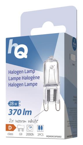 HQ G9G928W Halogeenlamp capsule G9 28 W 370 lm 2 800 K