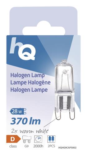 HQ G9G928W Halogeenlamp capsule G9 28 W 370 lm 2 800 K