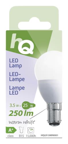 HQ 5722 3514 21 18 LED-lamp mini-globe B15 3,5 W 250 lm 2 700 K