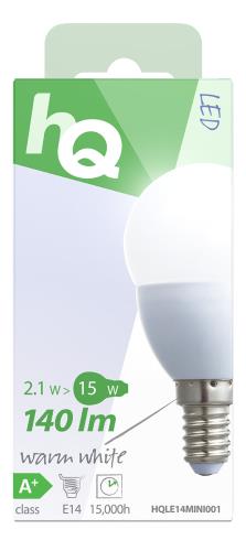 HQ 5722 2511 21 18 LED-lamp mini-globe E14 2,5 W 140 lm 2 700 K