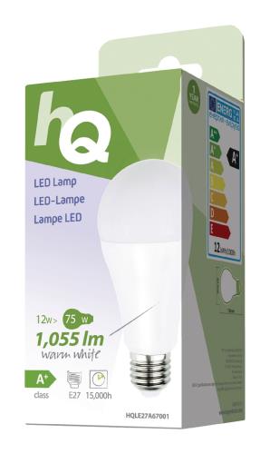 HQ HQLE27A67001 LED-lamp A67 E27 12 W 1 055 lm 2 700 K