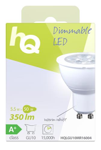HQ 5840 5515 21 18 Dimbare LED-lamp MR16 GU10 5,5 W 350 lm 2 700 K