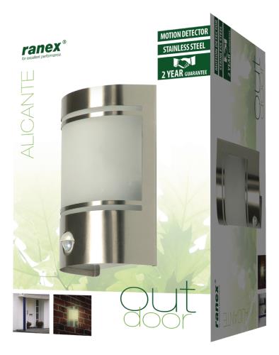 Ranex 5000.299 Wandlamp met bewegingsdetector