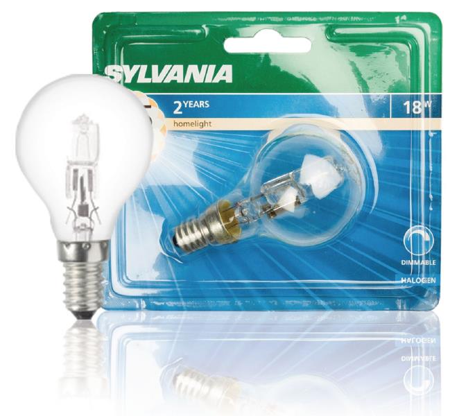 Sylvania 0023730 Klassieke Eco-lamp kogel 18 W E14