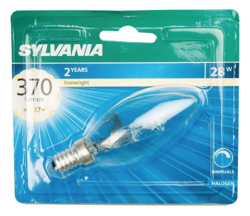 Sylvania 0023743 Klassieke Eco-kaarslamp 28 W E14