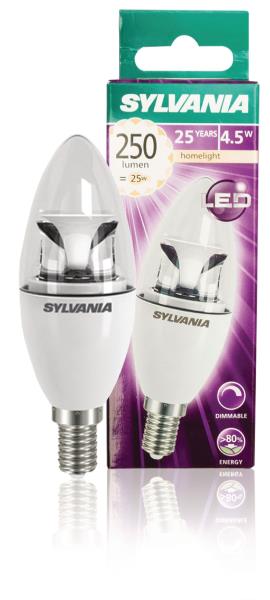 Sylvania 0026919 ToLEDo Dimbare LED Kaars E14 4,5W 250 Lumen