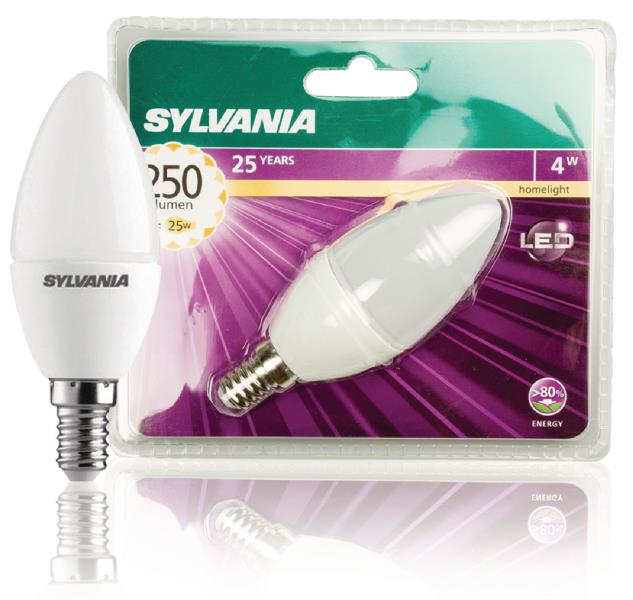 Sylvania 0026924 ToLEDo kaarslamp mat E14