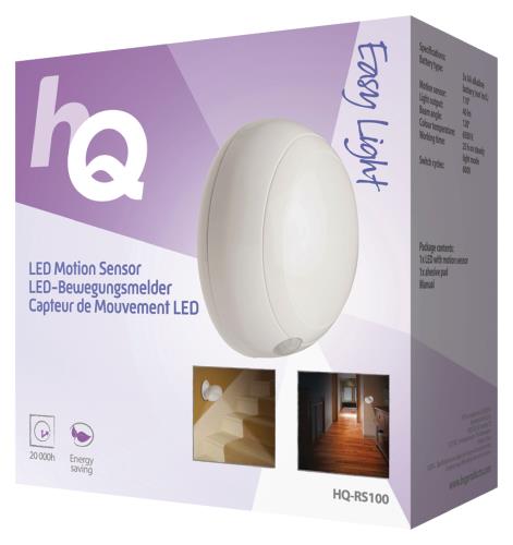 HQ HQ-RS100 LED lamp bewegingssensor 3 lichtstanden