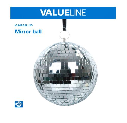 Valueline VLMRBALL20 Spiegelbal 20 cm