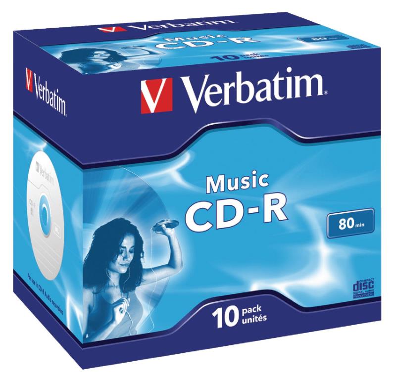 Verbatim 43365 Music CD-R 80 min Jewel Case 10 stuks