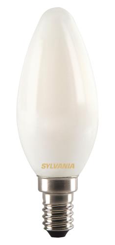 Sylvania 0027287 Retro Filament LED lamp Candle 4W Satin 400Lm E14