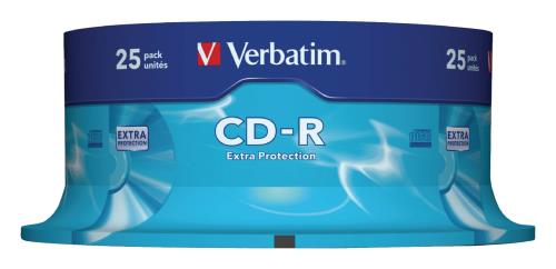 Verbatim 43432 CD-R Extra Protection 700 MB spindle 25 stuks