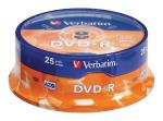 Verbatim 43522 DVD-R Matt Silver 4.7 GB 16x spindel 25 stuks