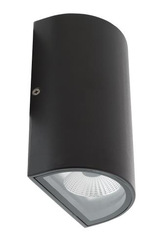 HQ HQLEDWLOUT03 LED wandlamp ovaal outdoor antraciet