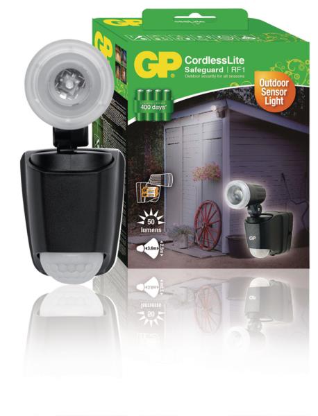 GP 810SAFEGUARD2.1 LED buitenlamp op batterijen met bewegingsmelder