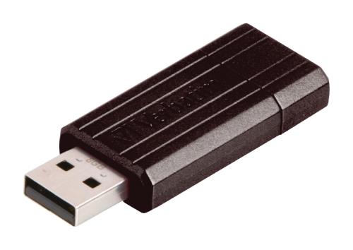 Verbatim 49062 USB2.0 Stick 8 GB PinStripe zwart