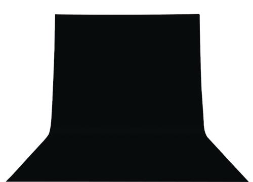 König KN-BD36B Achtergronddoek zwart 3 x 6 m