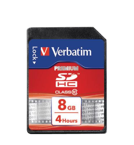 Verbatim 43961 SDHC-kaart 8 GB Class 10