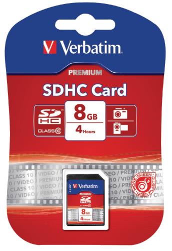 Verbatim 43961 SDHC-kaart 8 GB Class 10