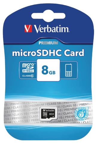 Verbatim 44012 MicroSDHC-kaart 8 GB Class 10