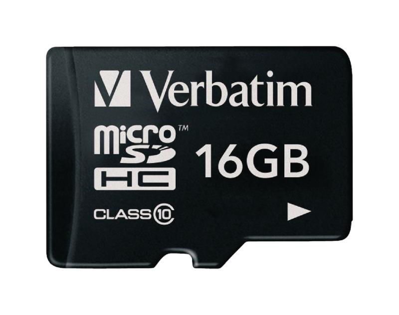 Verbatim 44010 MicroSDHC-kaart 16 GB Class 10