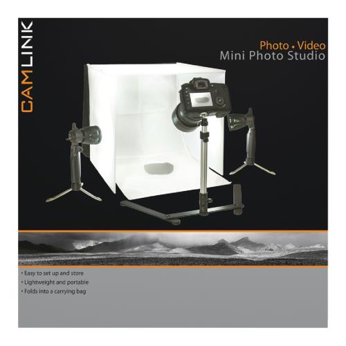 Camlink CL-STUDIO10 Minifotostudio LED-verlichting 40 x 40 x 40 cm
