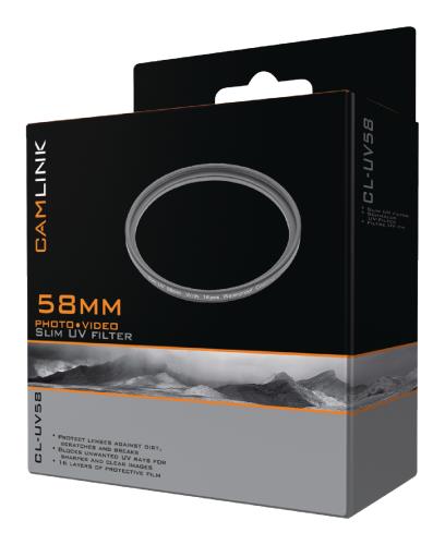 Camlink CL-UV58 Dunne UV-filter 58 mm