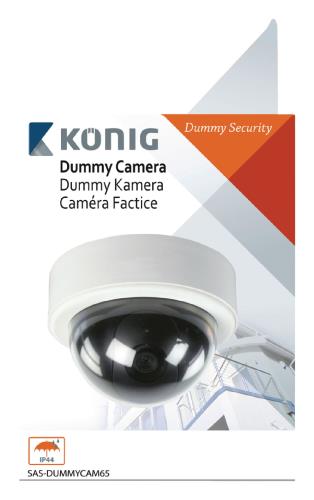 König SAS-DUMMYCAM65 Dummy-camera dome voor buiten