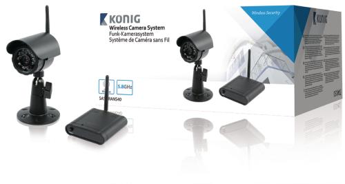 König SAS-TRANS40 5,8 GHz draadloos camerasysteem