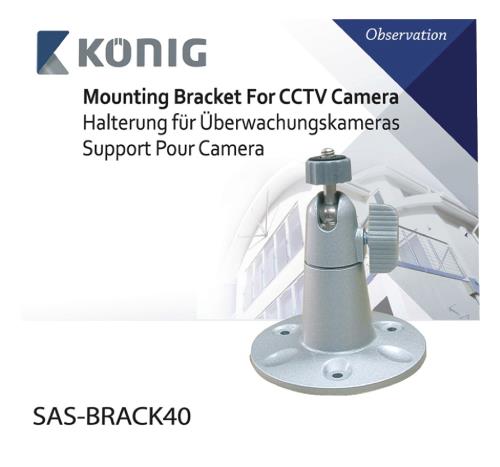 König SAS-BRACK40 Zilverkleurige camerasteun