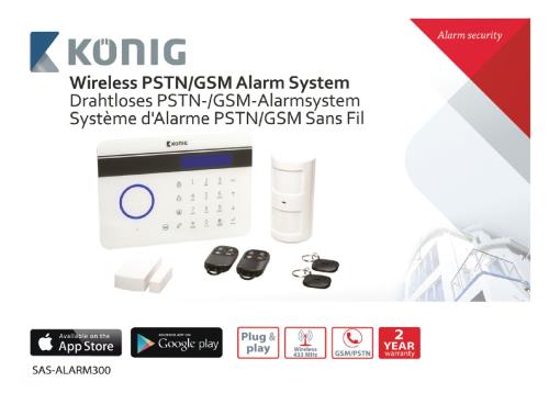König SAS-ALARM300 Draadloos PSTN/GSM alarmsysteem