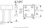 DC Components KBPC1010W Bridge rec. 1000 V 10 A